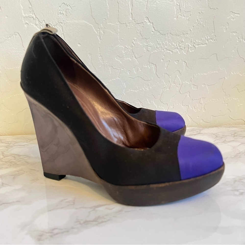 Marni Zeppa Truffle Wedge Platform Heels Size 6